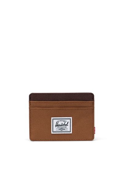 herschel Charlie Cardholder Rubber/Chicory Coffee Cardholder
