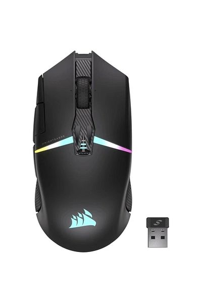 Corsair Nightsabre سماعة لاسلكية تعمل بالبلوتوث إلى RGB LED Marksman FPS/MOBA ماوس الألعاب 26000 ديسيبل متوحد الخواص مستشعر بصري