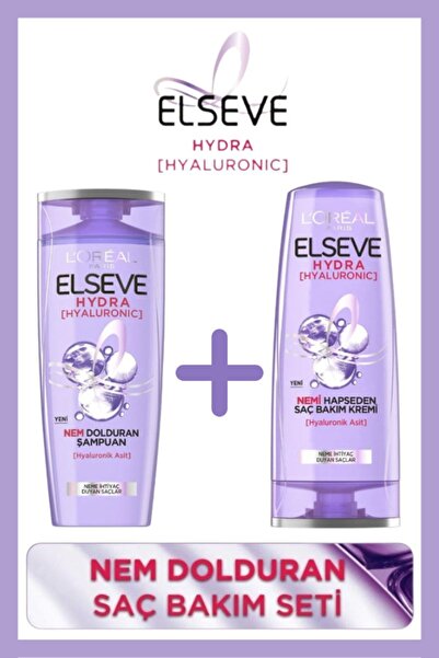 ELSEVE Hydra [hyaluronic] Nem Dolduran Şampuan Ve Nemi Hapseden Saç Bakım Kremi