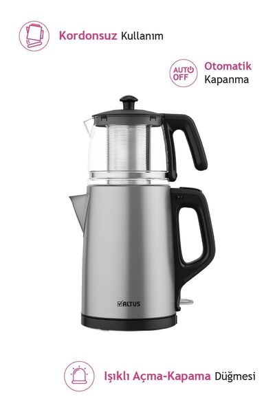 Altus Al 795 Ic Cam & Inox Çay Makinesi