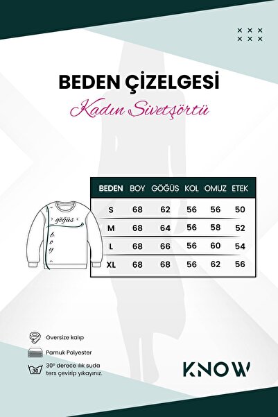 Know Women's 3 Thread White Butterflies Inspire Printed Oversize Sweatshirt