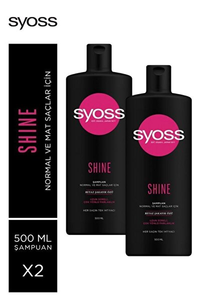 Syoss Shine Şampuan 500 ml - 2 Adet - Etkili Saç Bakımı