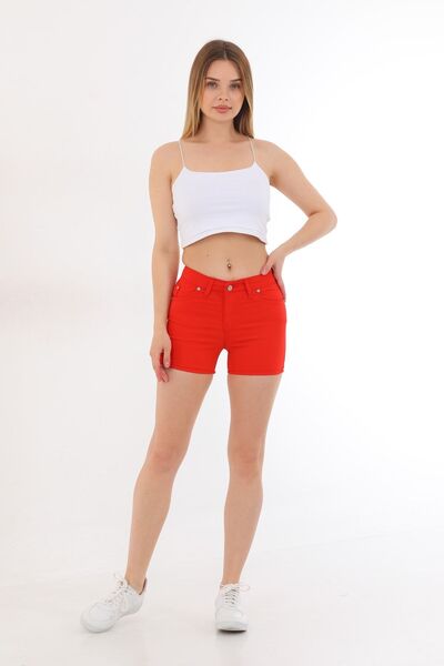 BİKELİFE Mini magas derekú Lycra sztreccs pamut rövidnadrág és Bermuda