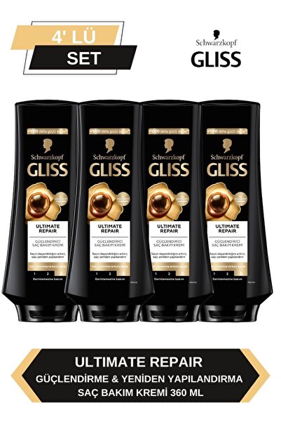 Gliss Ultimate Repair Saç Kremi 360ml X 4'lü Set