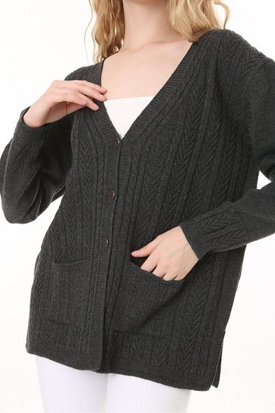 Lamierra Knitwear Embroidered Cardigan