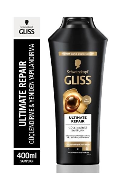 Gliss Ultimate Repair Şampuan 400ml x 2+ Saç Kremi 360ml x2