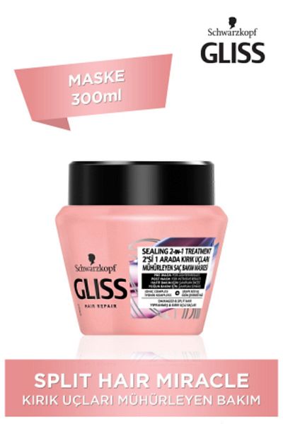 Gliss Schwarzkopf Glıss Split Hair Miracle Care Mask 300 Ml