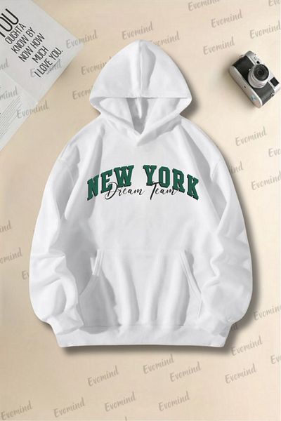 artı4 Φούτερ με κουκούλα Unisex Newyork Dream Team με στάμπα για ενήλικες και παιδιά
