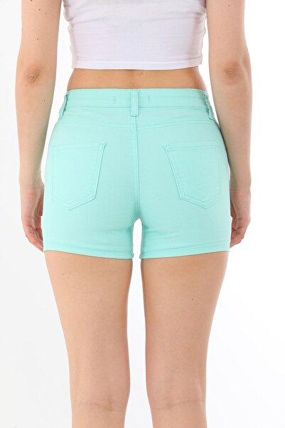 BİKELİFE Elastické bavlněné kraťasy a bermudy z lycry s vysokým pasem