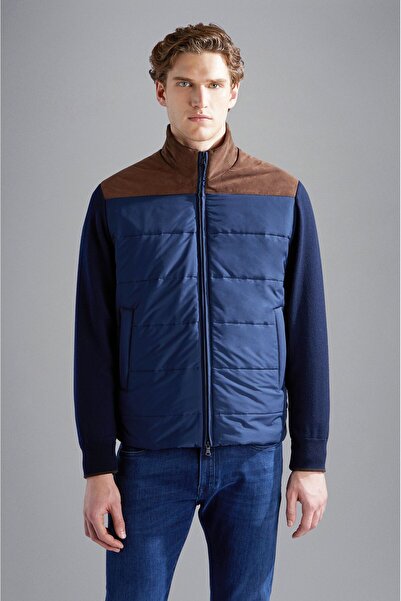 PAUL&SHARK MEN'S ZIPPED PULLOVER C.WWOOL