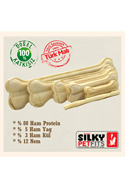 Silky PetFits - Köpek Çiğneme Kemiği / Natural Medium ( >15cm / 80gr )