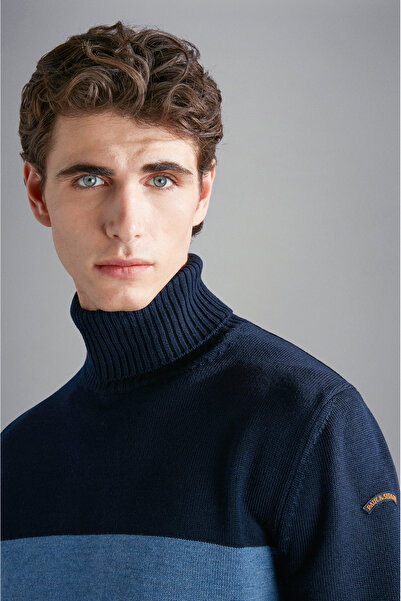 PAUL&SHARK MEN'S WOOLLEN TURTLENECK