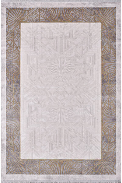 Artemis Halı Alegra 09113D Gri Gold Makine Halısı