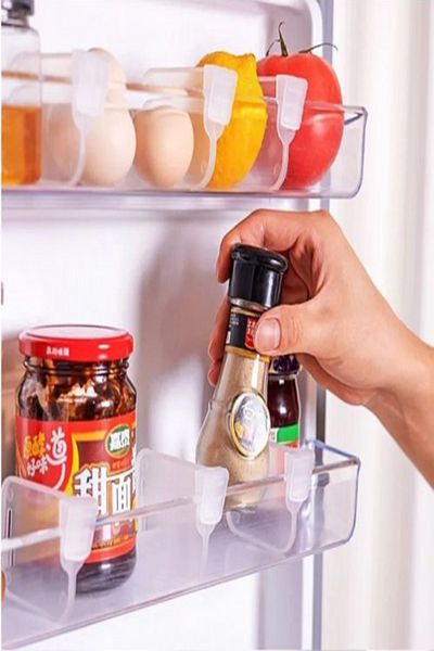 Tor Store Multi-Purpose Refrigerator Shelf Separator Stabilizer Apparatus Clip (20 Pieces)