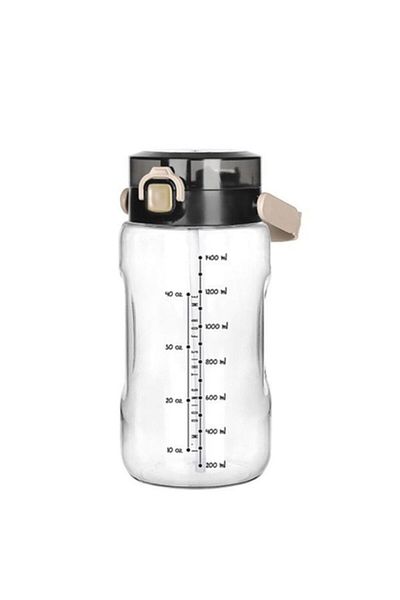 Hane216 Watermode 1500 ml Water Bottle with Straw 1.5 Lt Large Giant Water Bottle Motivation Flask Sports Gym Flask