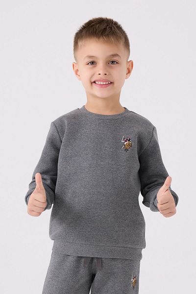 U.S. Polo Assn. Σετ φόρμας αγοριού σε γκρι χρώμα