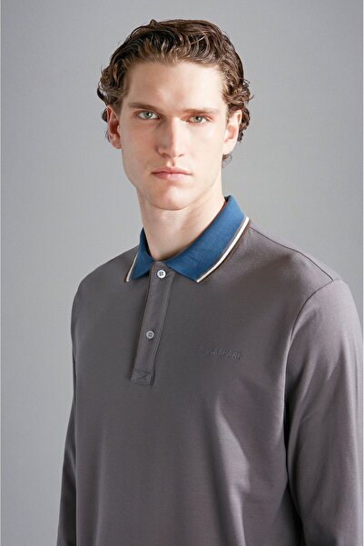 PAUL&SHARK MEN'S KNITTED POLOSHIRT C.W. COTTON