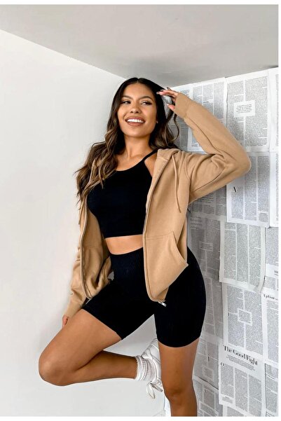 CAST COLLECTİON سترة نسائية الجمل - ملونة بسحاب