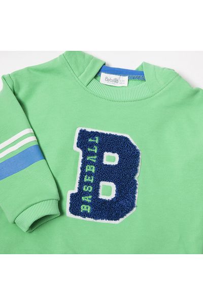 Bebetto Baseball Time K4445 - 2-Piece Hooded Sweat Set (Three String)