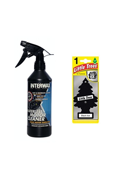 İnterwax Susuz Motor Temizleyici 500 Ml + Lıttle Trees Black Ice