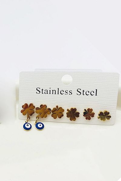Fubena 1113 Model Steel Multiple Earring Set
