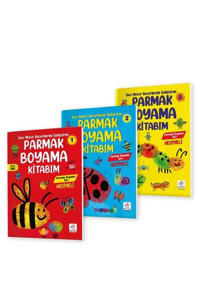 yükselen zeka 3-6 Yaş Parmak Boyama Kitabım Seti
