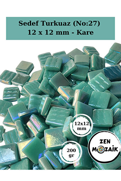 Zen Mozaik Sanatsal Mozaik Çalışmalarınız için 12x 12 mm Kare - Sedefli  Cam ...