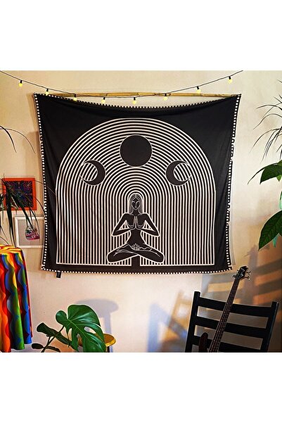 WANDER TAPESTRY Lotus Meditasyon Yoga Duvar Örtüsü