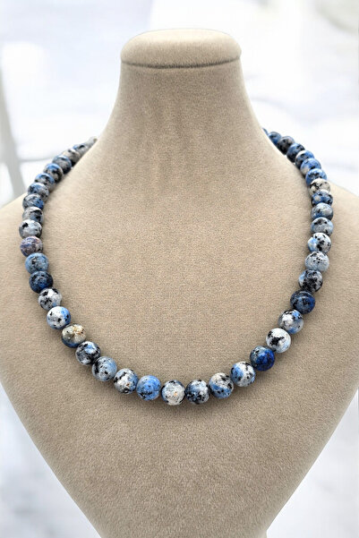 NBS Beautiful Naturel Stones قلادة من الحجر الطبيعي مقاس 8 مم من Dumortireit ...