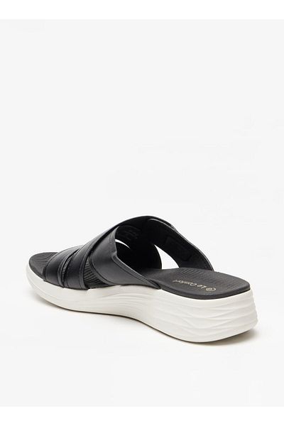 Le Confort Logo Detailed Slip-On Cross Strap Sandals
