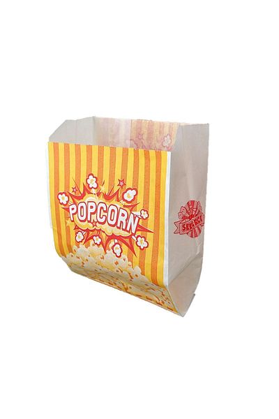 ŞEKERCE Popcorn Paper Bag - 250 Pieces Small Size m