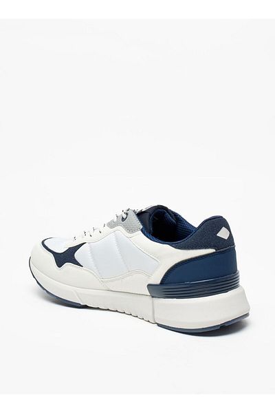 Lee Cooper Men's Colourblock Sneakers with Lace-Up Closure
