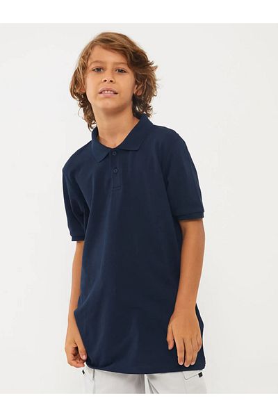 LC Waikiki Μπλουζάκι LCW Kids Polo για αγόρια με γιακά - Navy Blue, Cool στο σχολείο