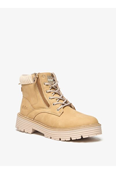 Lee Cooper Women's Solid Ankle Boots with Zip Closure and Block Heels