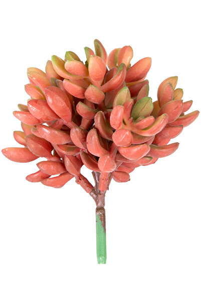 Herdekora Yapay Kaktüs Sukulent Kırmızı 12 Cm