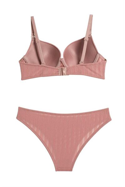 Cansoy Σετ σουτιέν με μοτίβο σε σχήμα περιστροφής