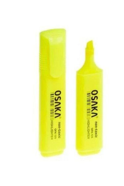 Osaka Highlighter Pen Set Yellow (12 Pieces)
