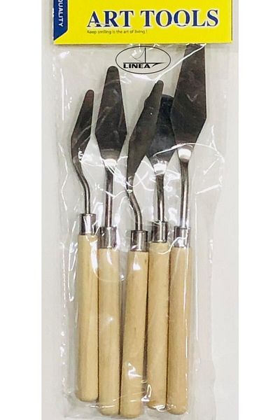 Linea Artistic Metal Spatula Set of 5