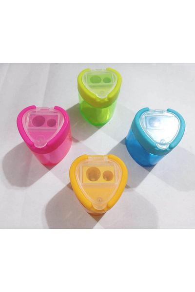 Mikro Double Opener Lid Large Chamber Durable Pen Shaving 2 Pieces