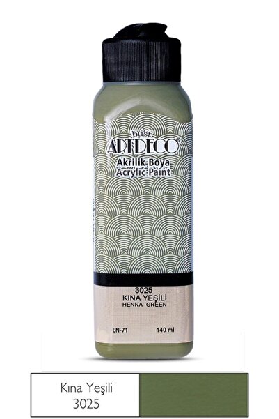 Artdeco Akrılık Boya 140 ml Kına Yesıl Y-070r-3025 - (1 ADET)