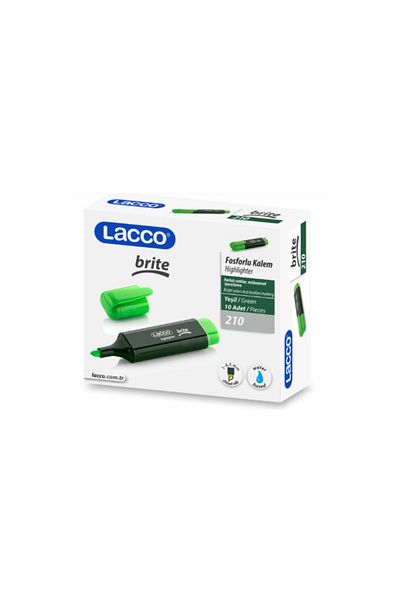 Lacco Highlighter 10 Pack Green