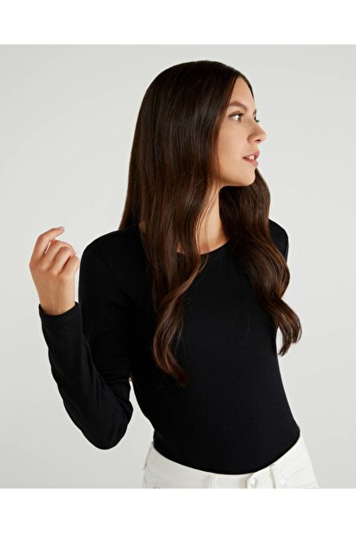 United Colors of Benetton Μακρυμάνικο μπλουζάκι Benetton Basic - Crew Neck