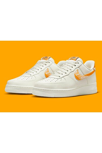 Nike Air Force 1 Low 'Wear And Tear' - White Sneaker with Orange Accents