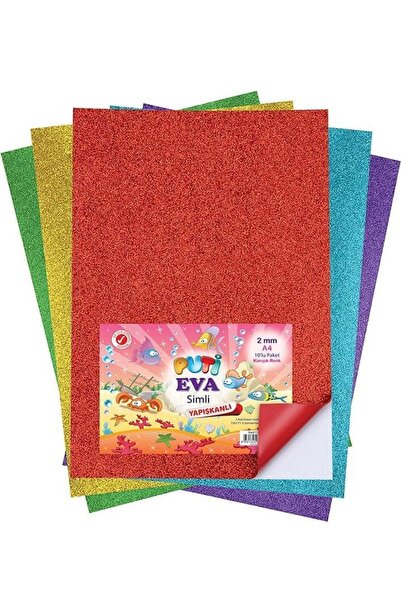 Puti Eva Sünger A4 Simli Yapışkanlı 10 Lu 1147 /