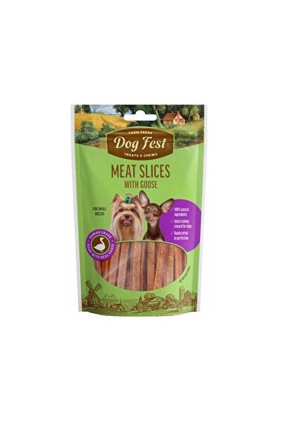 Dog Fest شرائح مع أوزة للسلالات الصغيرة، 55 جرام