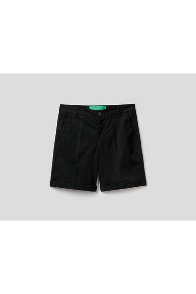 United Colors of Benetton Μαύρη Βερμούδα Koton Chino - Γυναικεία