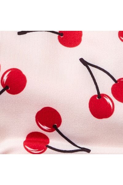 United Colors of Benetton Σετ μπικίνι για κορίτσια με μοτίβο μπλε φρούτων σε σκόνη, με λαιμόκοψη σε σκόνη ροζ μείγμα