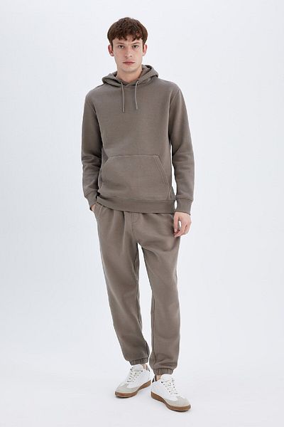 DeFacto Regular Fit Jogginghose mit Taschen, Schnürung an der Taille, elastisches Bein B6155ax24au
