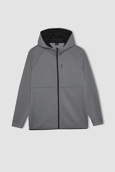 DeFacto Skuba Diving Fabric Fit Slim Zippered Cardigan - A6956ax23au