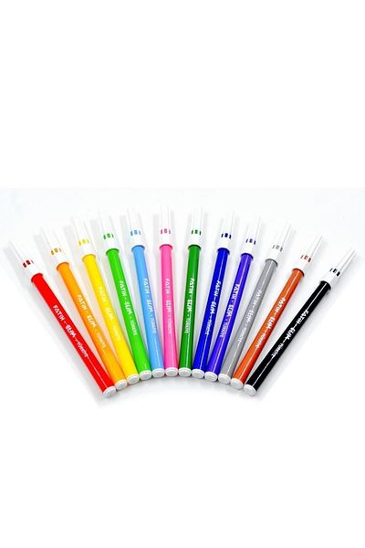Fatih Slim Felt Pen 12 Colors (34015)